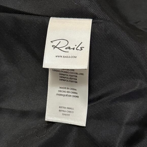 NWOT Rails Jac Double Breasted Blazer Suit Jacket Cardinal Pine Multicolor XS - Picture 6 of 15